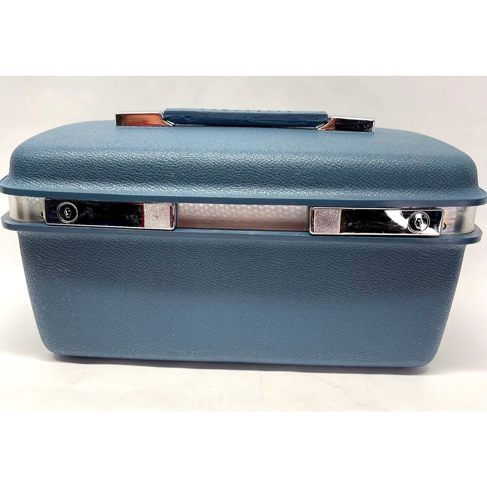 Vintage Samsonite Saturn Train Case Hard Shell Makeup Vanity Luggage with Tray